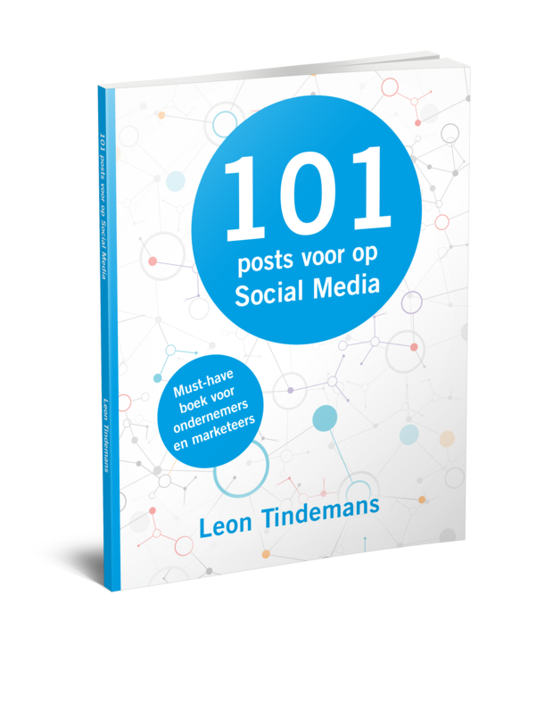 Cover van het boek 101 posts voor op social media van Leon Tindemans